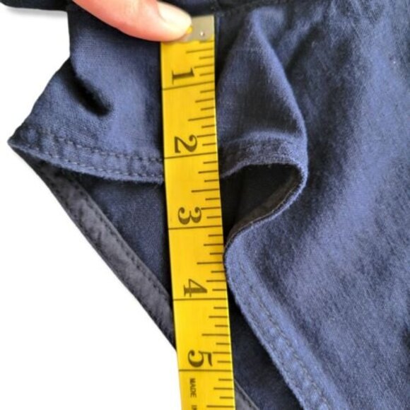 J. Crew Linen shorts with Elastic drawstring Tie Front Shorts in Navy Size XS - Picture 5 of 9